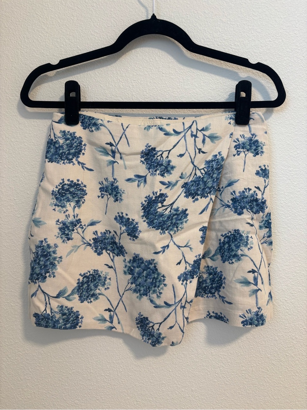 Floral Print Blue and White Women’s Wrap Skort